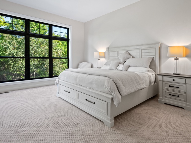 Bedroom 1 (main level) includes a king size bed