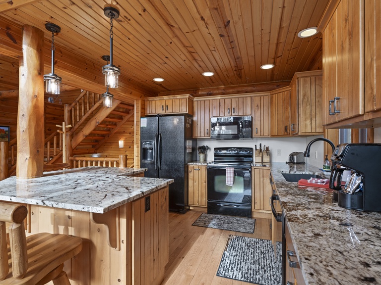 Newly remodel kitchen granite countertops