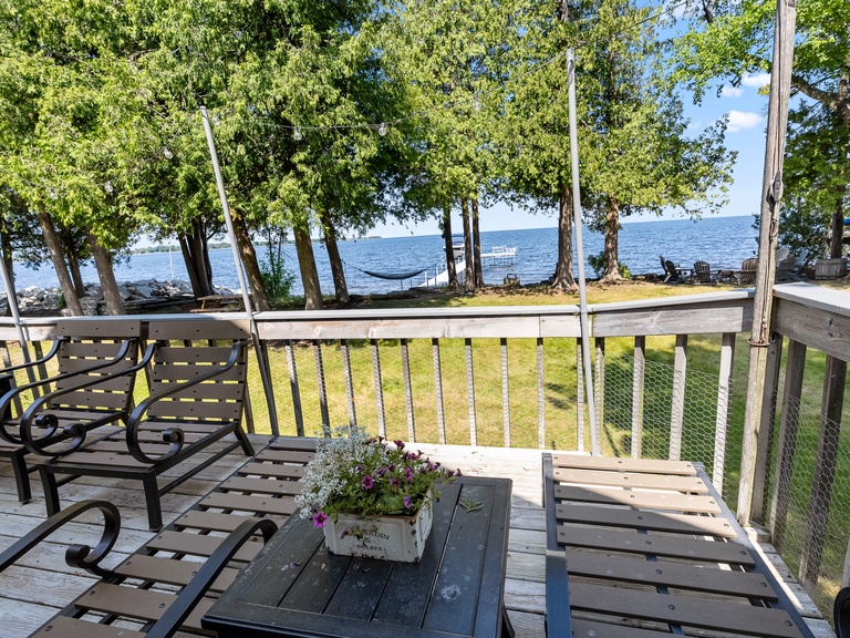Water views to enjoy while you relax on the deck