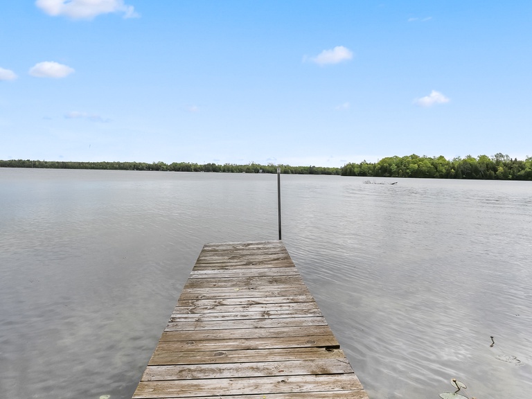 Waterfront with a dock on Kangaroo Lake
