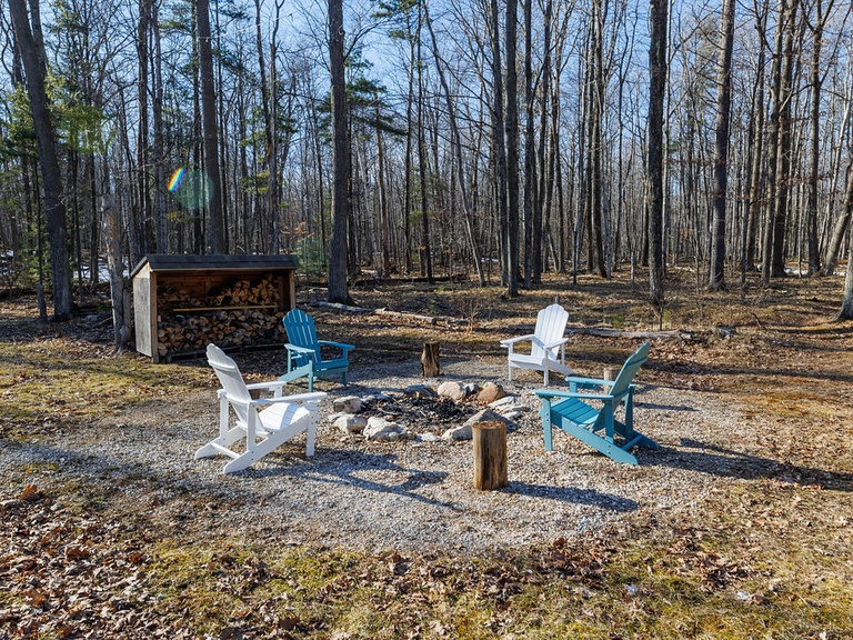 Enjoy a bonfire during your get-a-way!