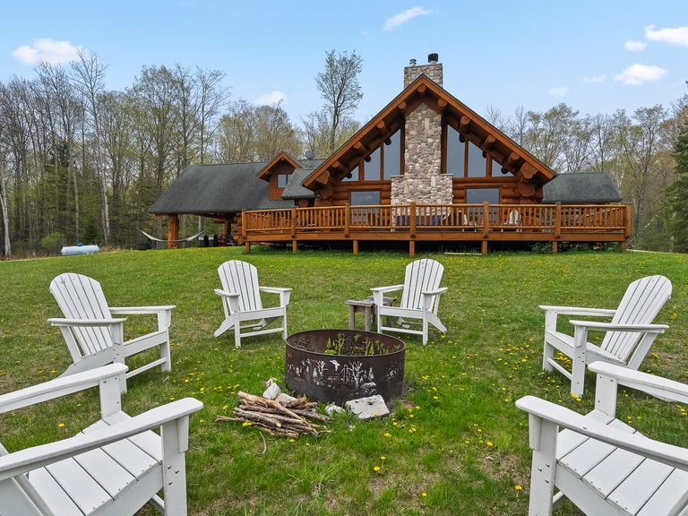 Fire pit with seating for 6 and more chairs