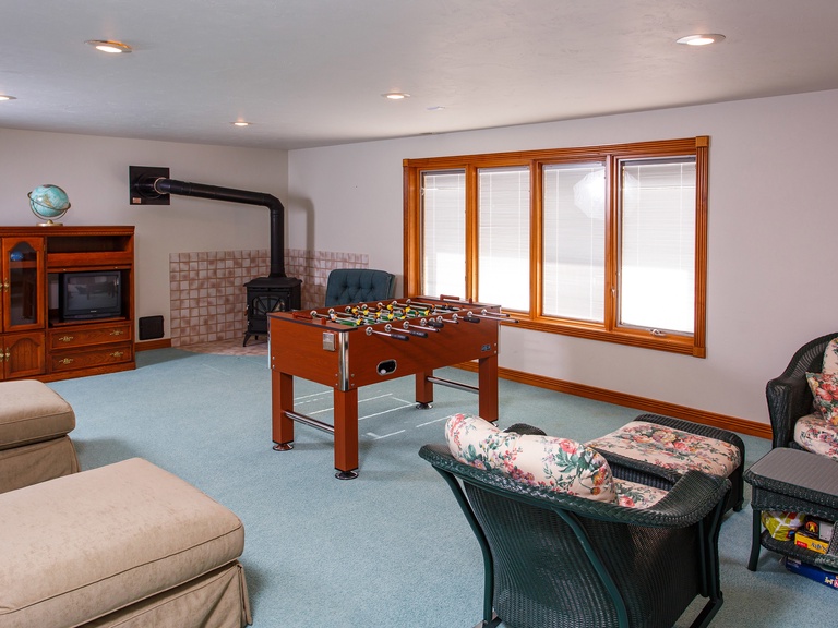 Foosball Table in Rec Room