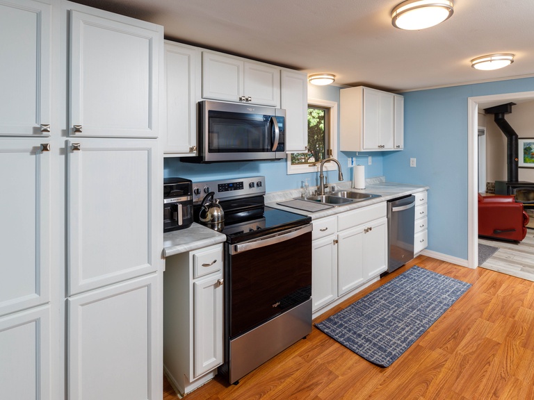 Fully stocked kitchen