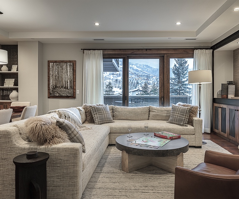 Great Room, Main Level - Cozy sectional seating with views