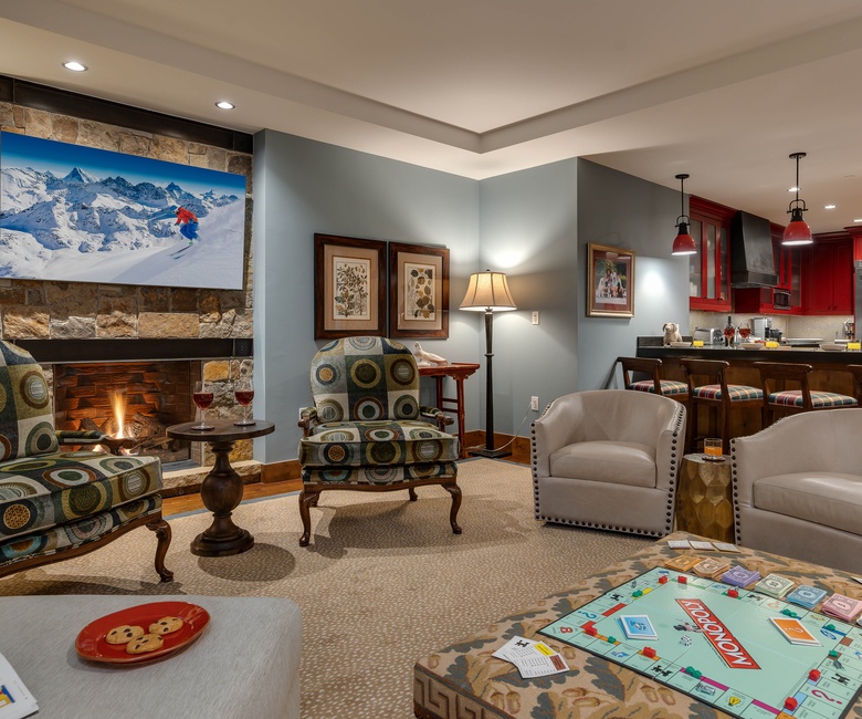 Great Room, Main Level - With fireplace