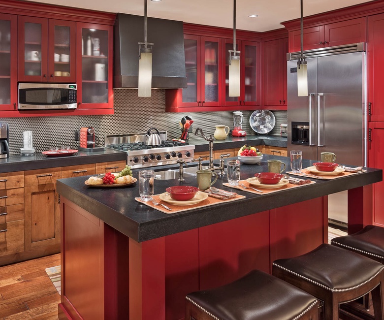 Kitchen, Main Level - Large island with seating