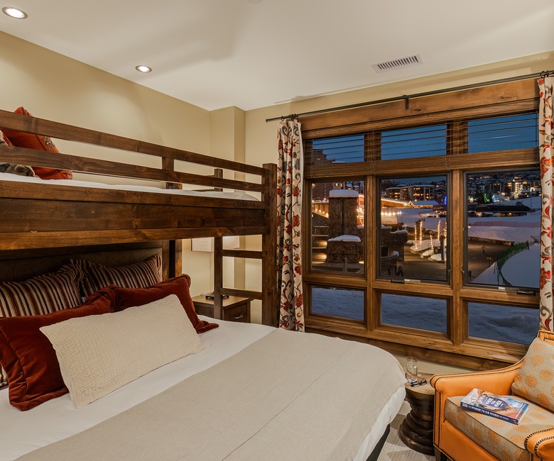 Bedroom 3, Main Level - XL twin-over-king bunk bed