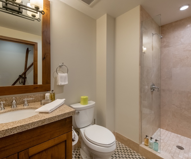 Shared Bathroom, Main Level - Hall bath adjacent to Bedroom 2