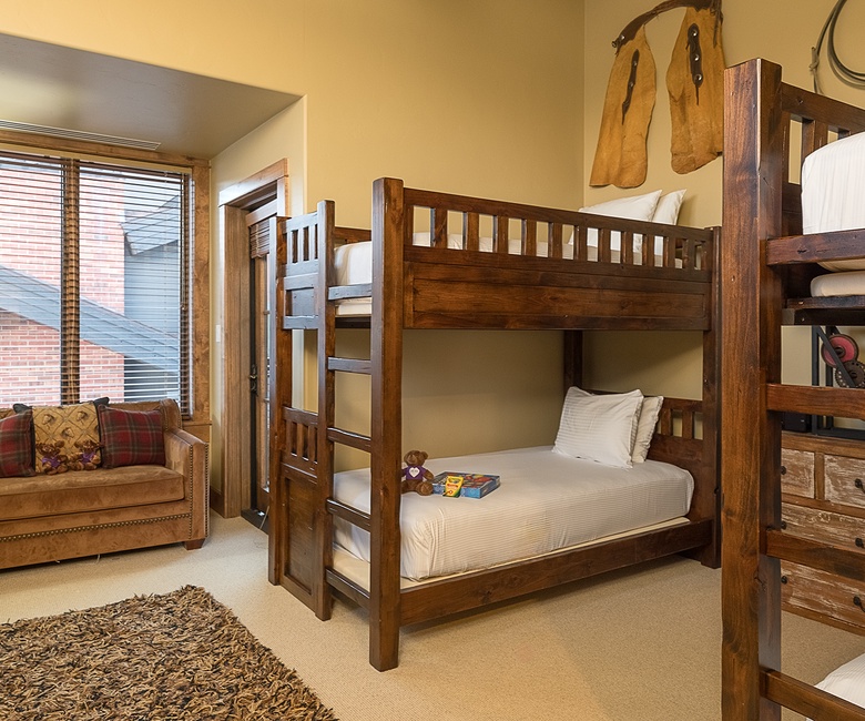 Bedroom 4, Main Level - Three twin-over-twin bunk beds