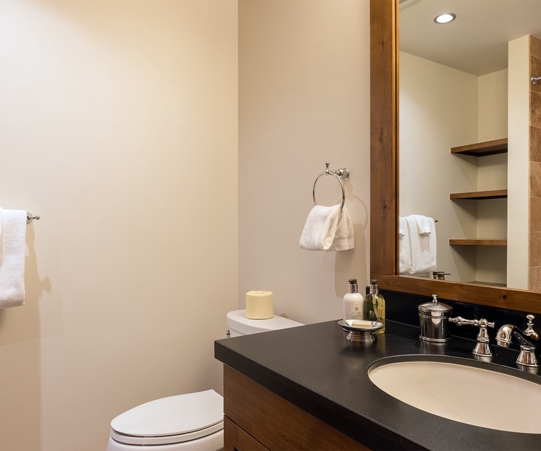 Bedroom 3, Main Level - Ensuite with single vanity and toilet