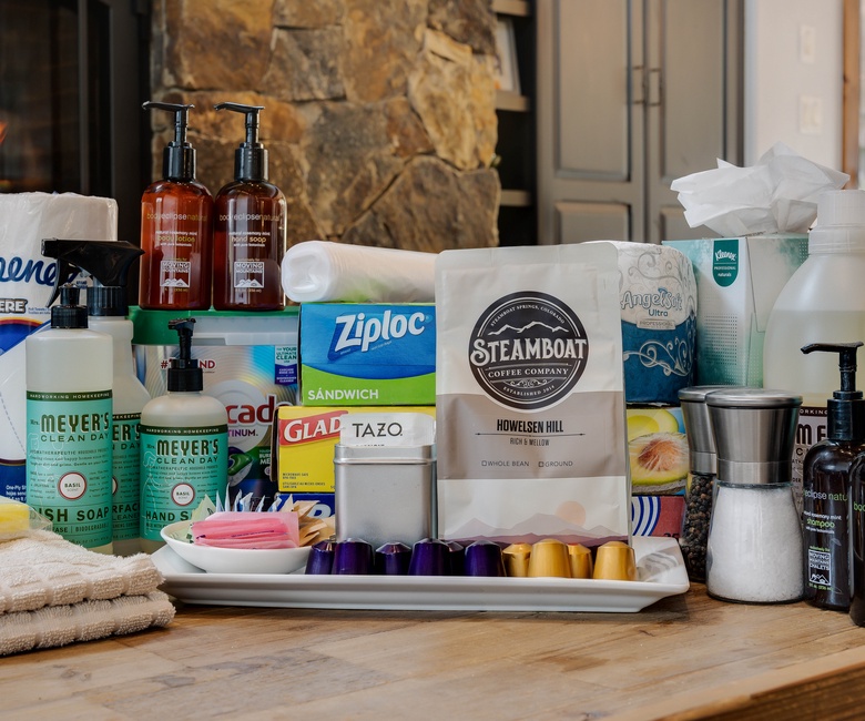 Our homes come stocked with guest essentials.