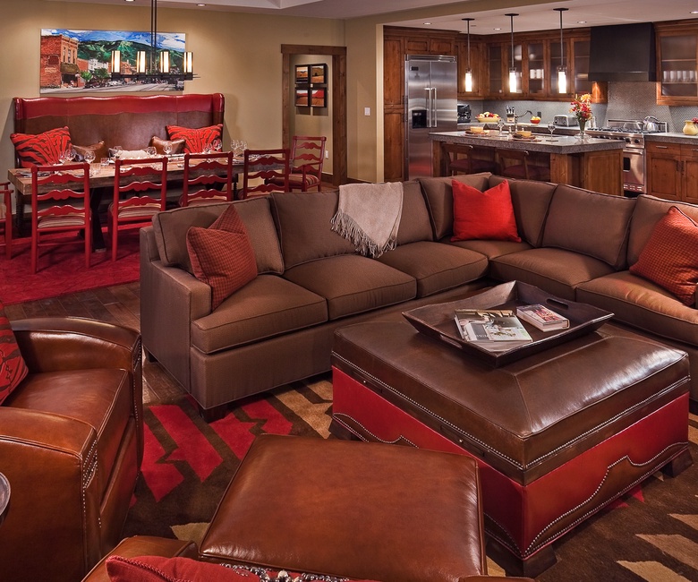 Great Room, Main Level - With sectional seating and open layout