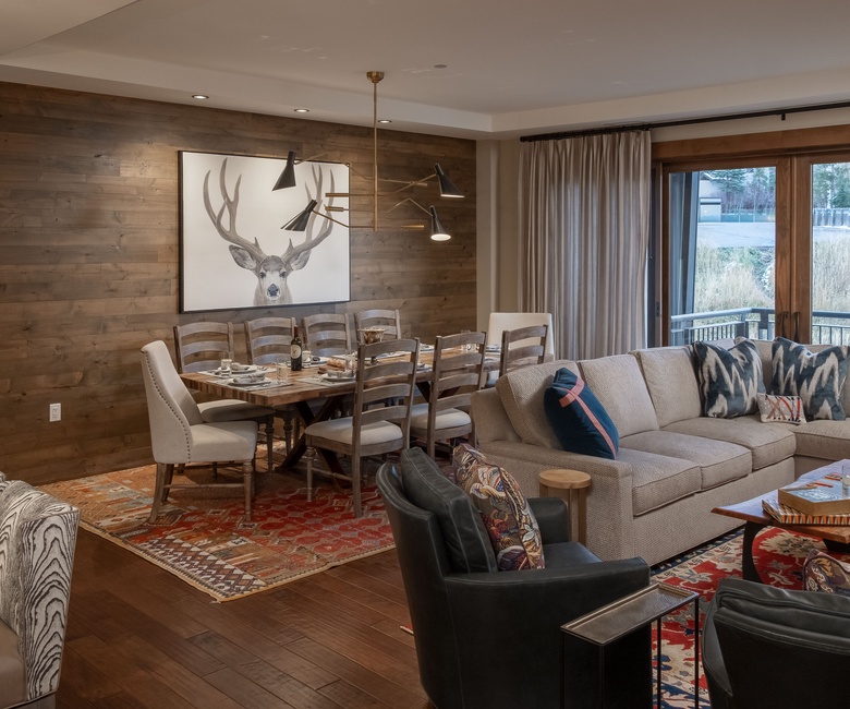 Great Room, Main Level - Cozy seating area with open access to dining space