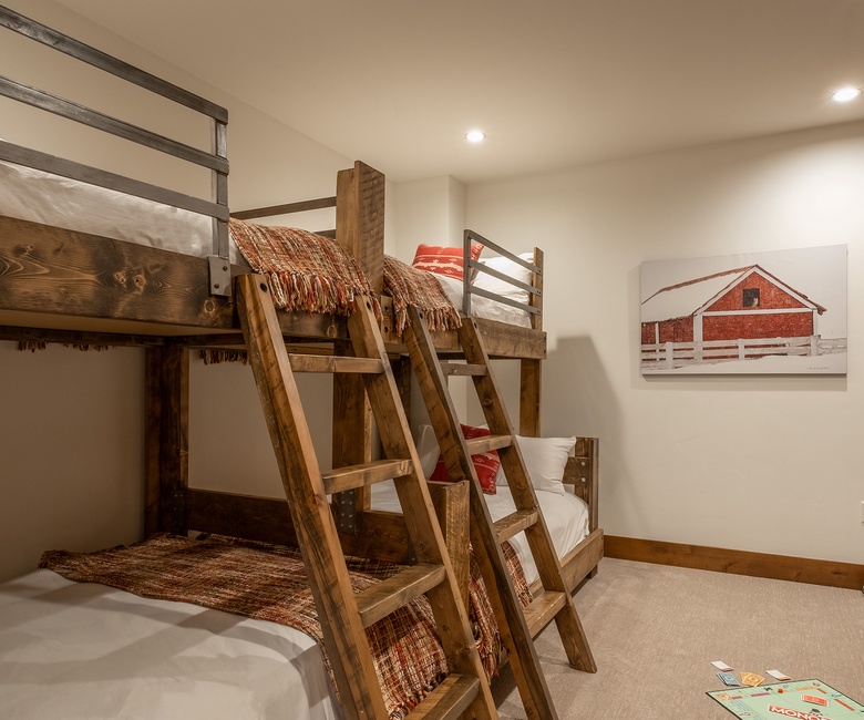 Bedroom 4, Main Level - Two XL twin-over-full bunks