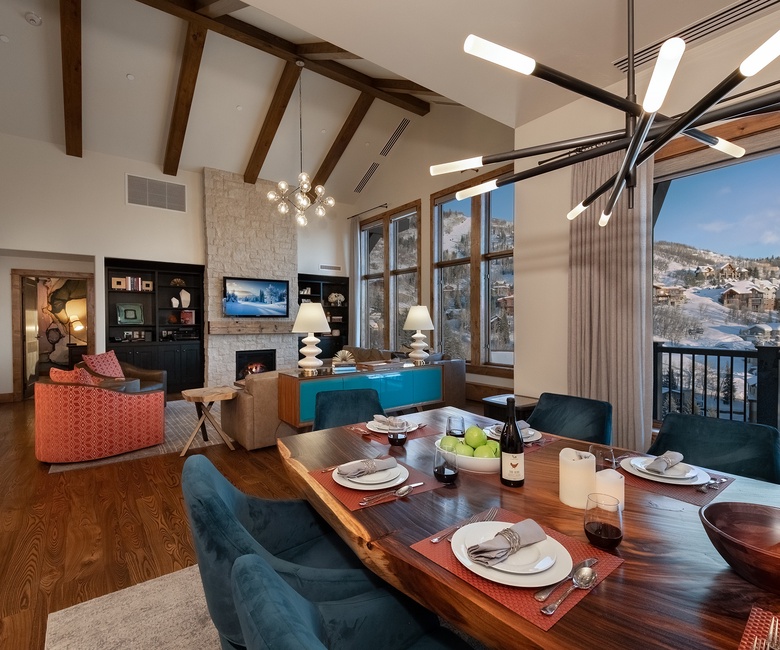 Dining Area, Main Level - With a great mountain view