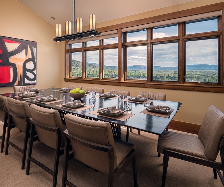 Dining Area, Main Level - With valley views