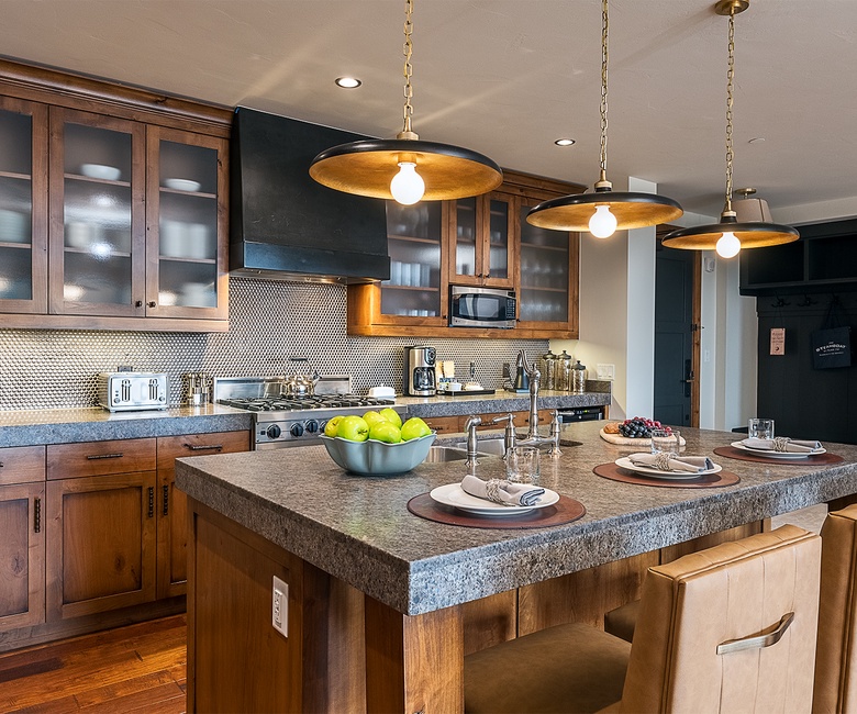 Kitchen, Main Level - Island with bar seating
