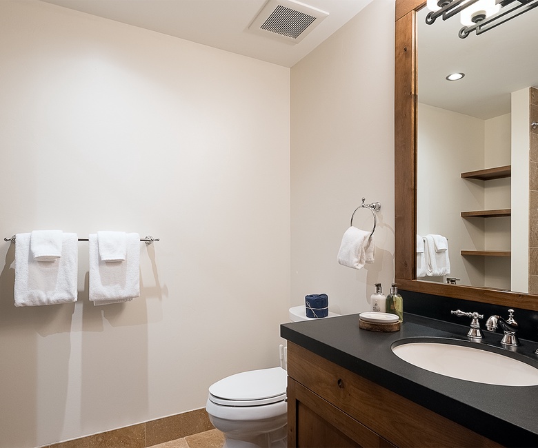 Bedroom 3, Main Level - Ensuite with single vanity and toilet