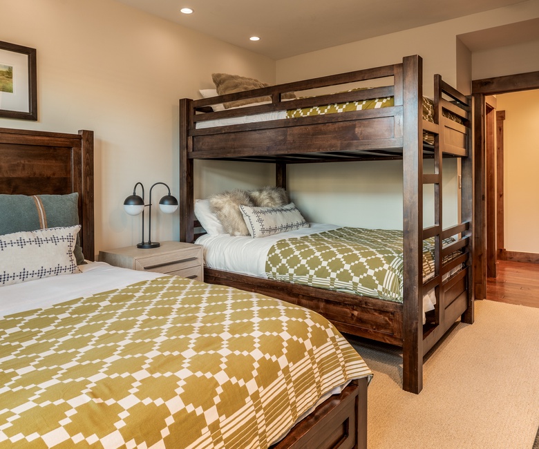 Bedroom 4, Main Level - Queen bed and full-over-full bunk bed