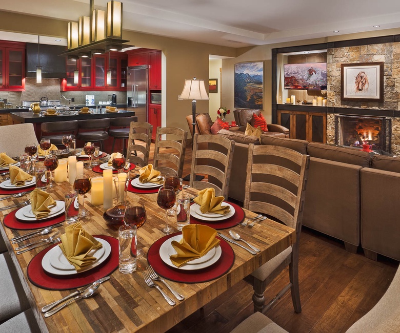 Dining Area, Main Level - Dining table set for gathering