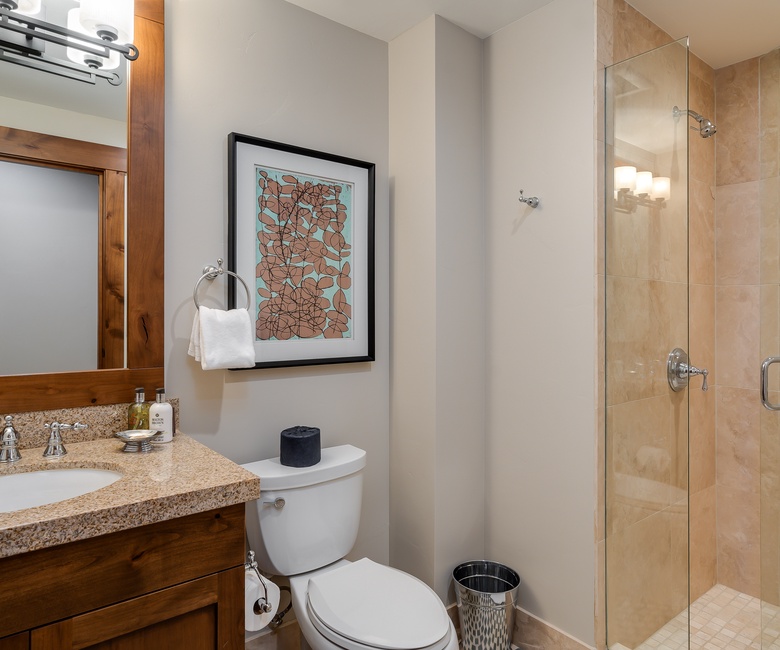 Shared Bathroom, Main Level - Hall bathroom adjacent to Bedroom 4
