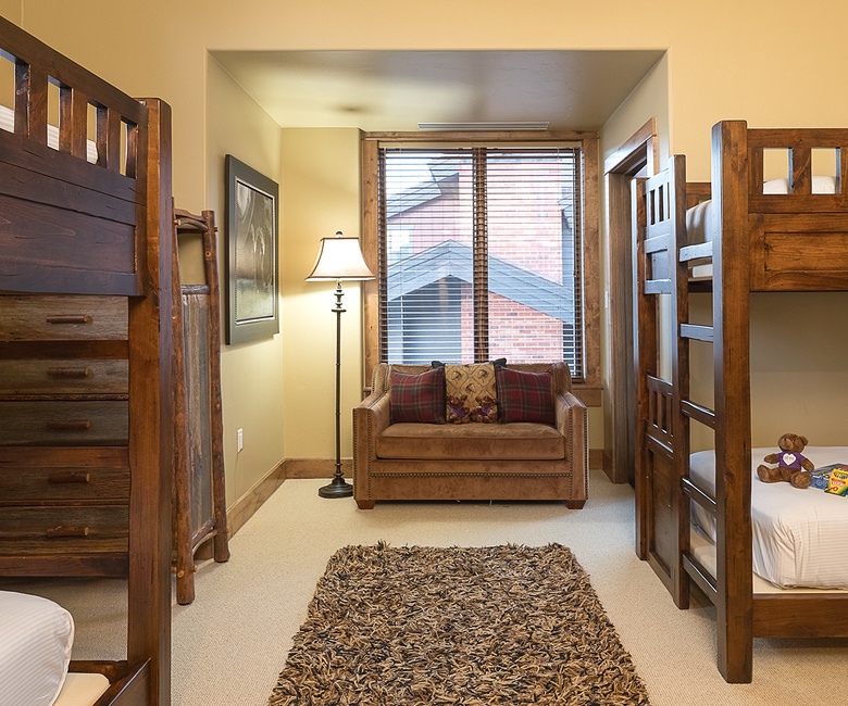 Bedroom 4, Main Level - Three twin-over-twin bunk beds