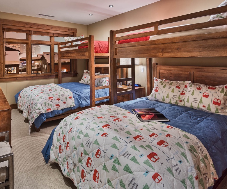 Bedroom 2, Main Level - Two XL twin over queen bunks