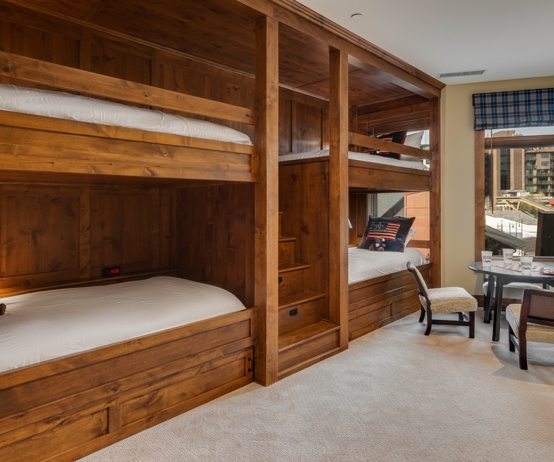 Bedroom 2, Main Level - Two twin-over-twin bunks