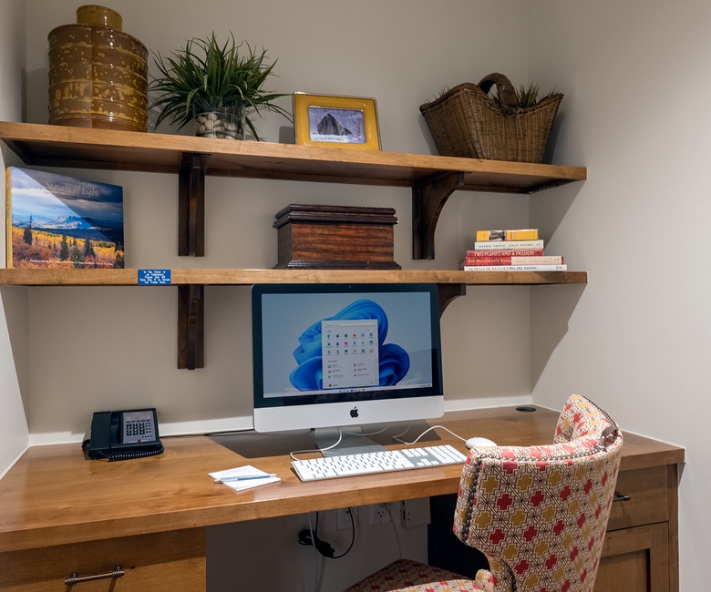 Office, Main Level - Workspace with desk and computer