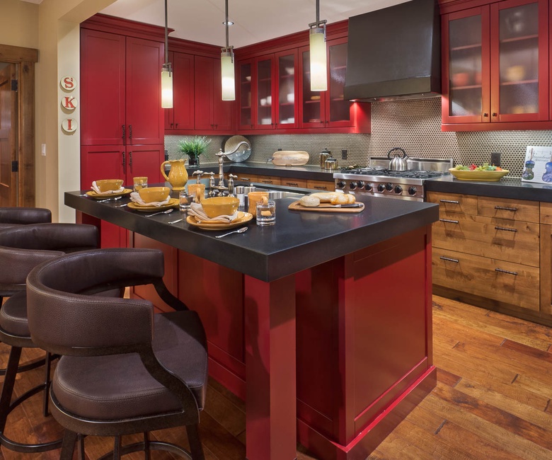 Kitchen, Main Level - Island with bar seating