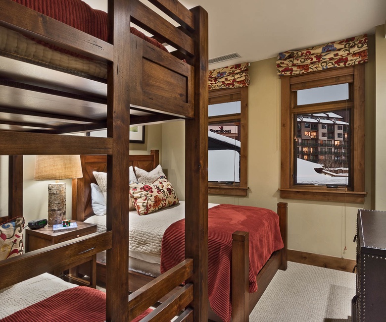 Bedroom 3, Main Level - Family suite with queen bed and twin bunk