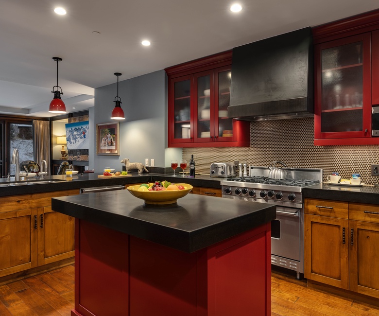 Kitchen, Main Level - Large island and open layout