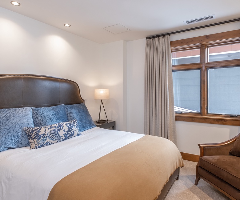 Bedroom 2, Main Level - King guest bedroom with flat screen tv