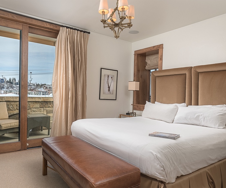 Bedroom 1, Main Level - Primary king suite with private balcony access