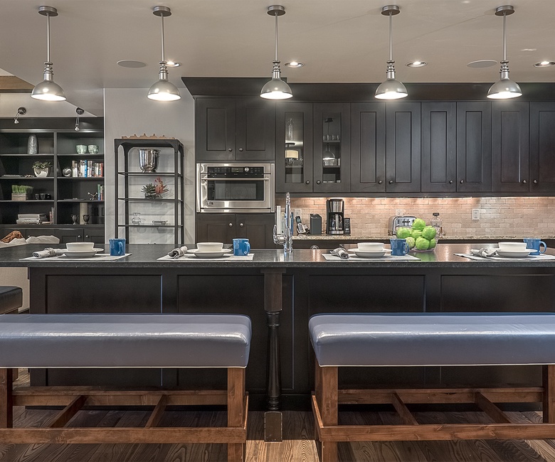 Kitchen, Main Level - Open layout with breakfast bar seating