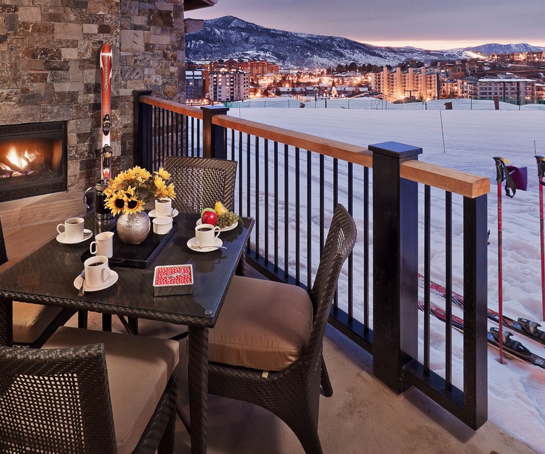 Balcony, Main Level - Ski-in/Ski-out access with slope views