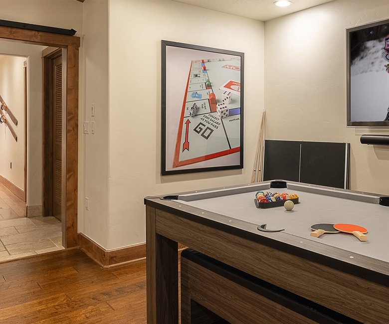 Entertainment Room, Main Level - Billiards/ping pong table