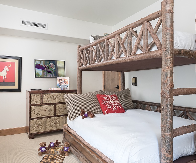 Bedroom 4, Main Level - Twin-over-full bunk bed and one twin trundle