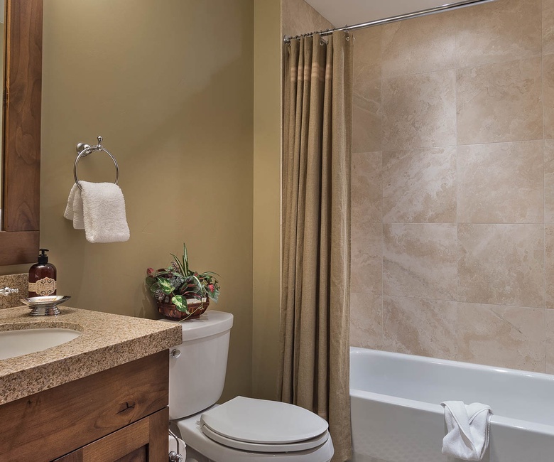 Shared Bathroom, Main Level - Hall bath adjacent to Bedroom 4