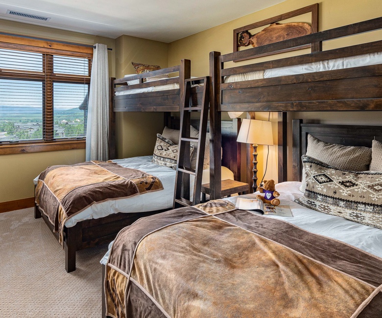 Bedroom 4, Main Level - Two XL twin-over-queen bunks