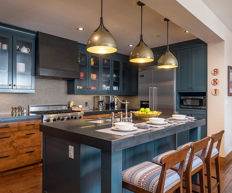 Kitchen, Main Level - Island with bar seating