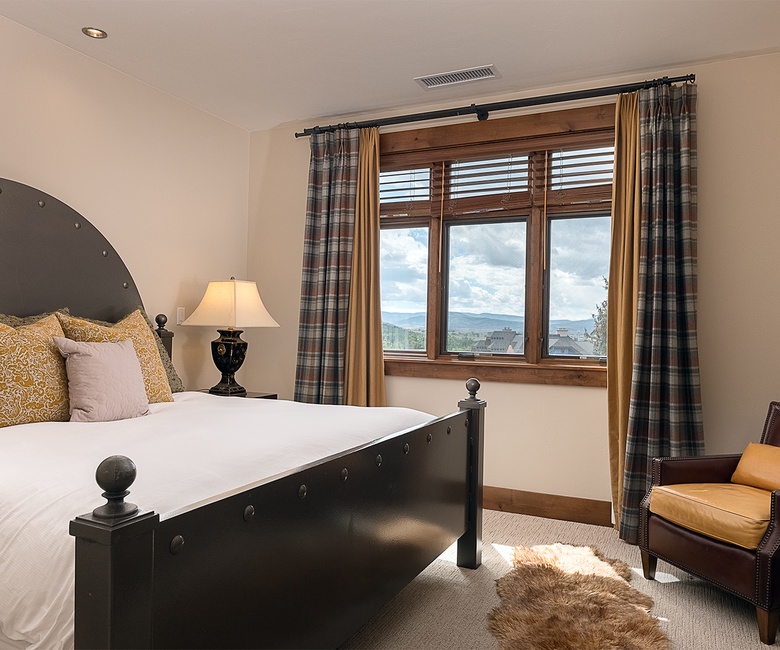 Bedroom 2, Main Level - King bedroom with mountain views