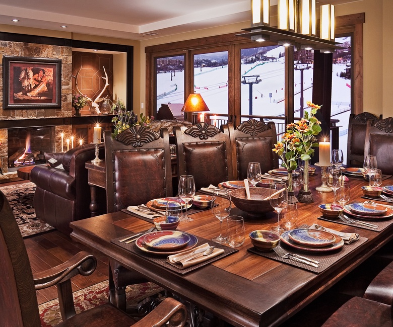 Dining Area, Main Level - Seating for eight with views