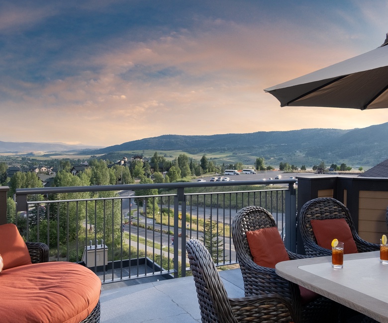 Deck, Main Level - With mountain views