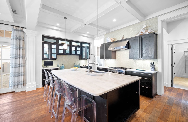 Kitchen - Featuring a Wine Cooler & Ice Maker