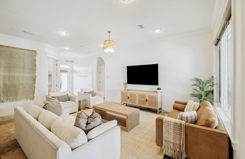 Bright & Airy Living Area with Ample Seating!