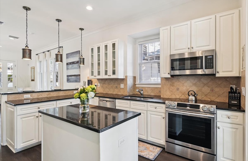 Kitchen - Equipped with Stainless Steel Appliances