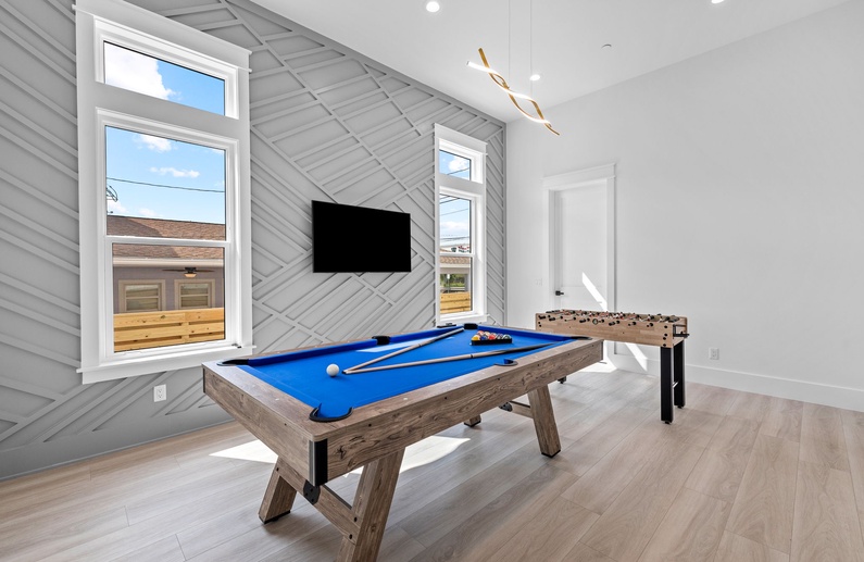 Play Pool or Foosball!