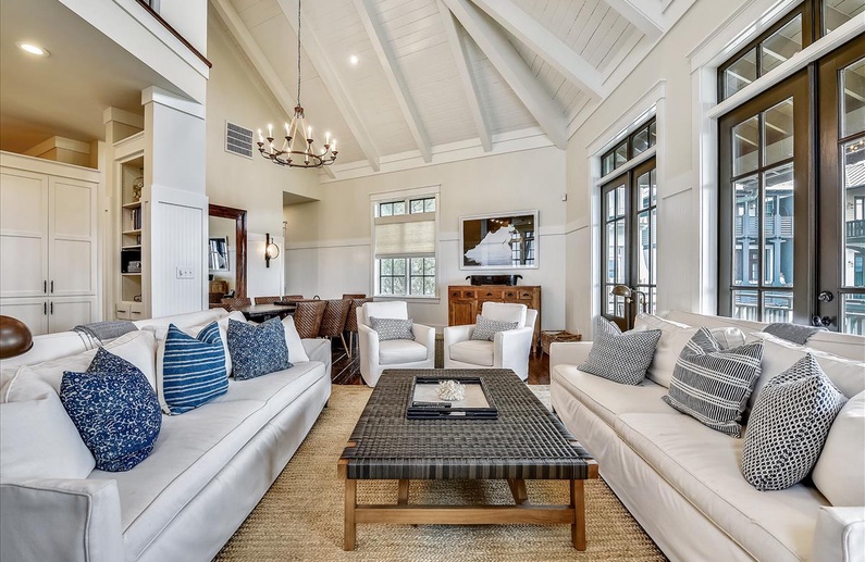Main Living Area - Spacious Open Floor Plan with Vaulted Ceilings